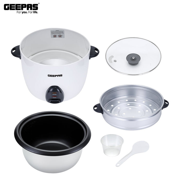 2.2L Rice Cooker with Steamer Geepas | For you. For life.
