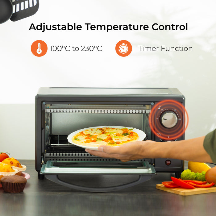 9L Electric Portable Countertop Mini Oven and Grill Cooker