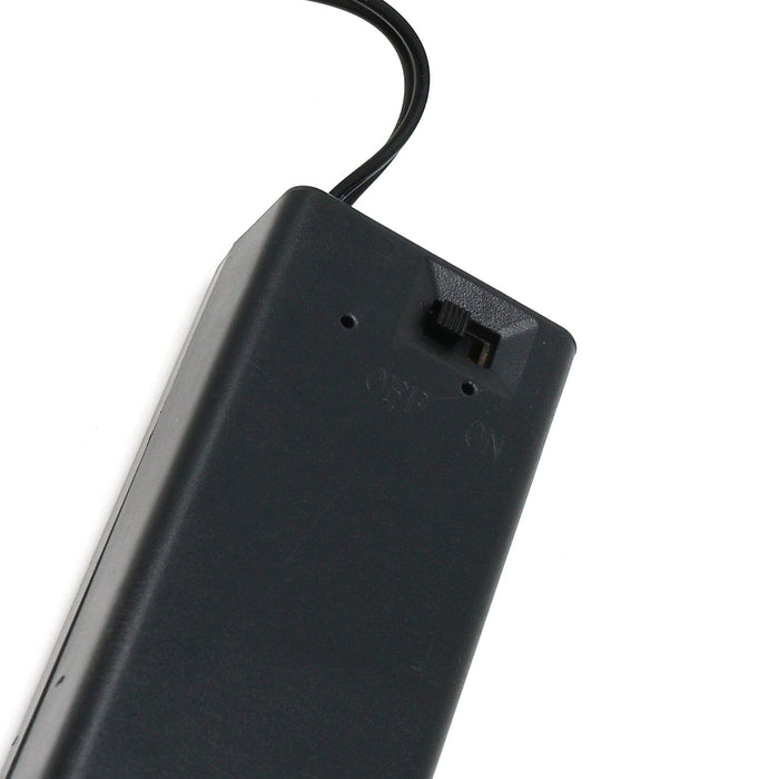 9V battery holder with switch & 5.5mm/2.1mm plug by The Pi Hut - The Pi Hut