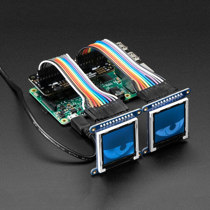 Adafruit Animated Eyes Bonnet for Raspberry Pi Mini Kit - Without Displays by Adafruit - The Pi Hut
