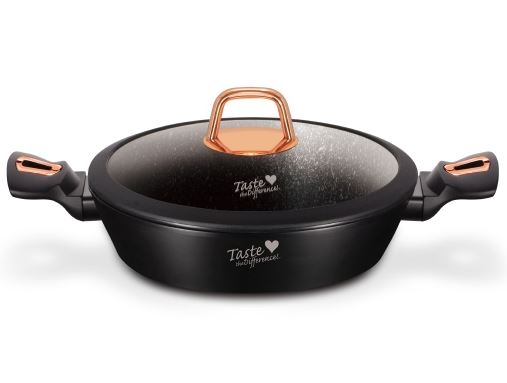 Black Rose Shallow Pot - Taste The Difference