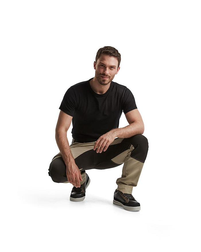 Blaklader Service Trousers With Stretch - Stone/Black | 1459