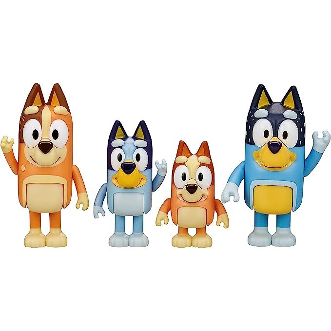 Bluey and Family Mini Figure 4 - Pack - Owl & Goose Gifts