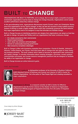 Built To Change: How To Achieve Sustained Organizational Effectiveness Hardcover
