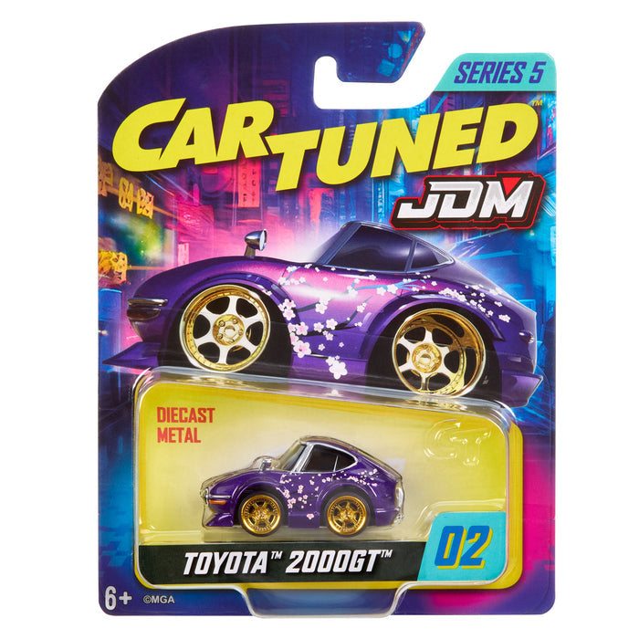 Cartuned JDM toy car packaging with Toyota 2000GT