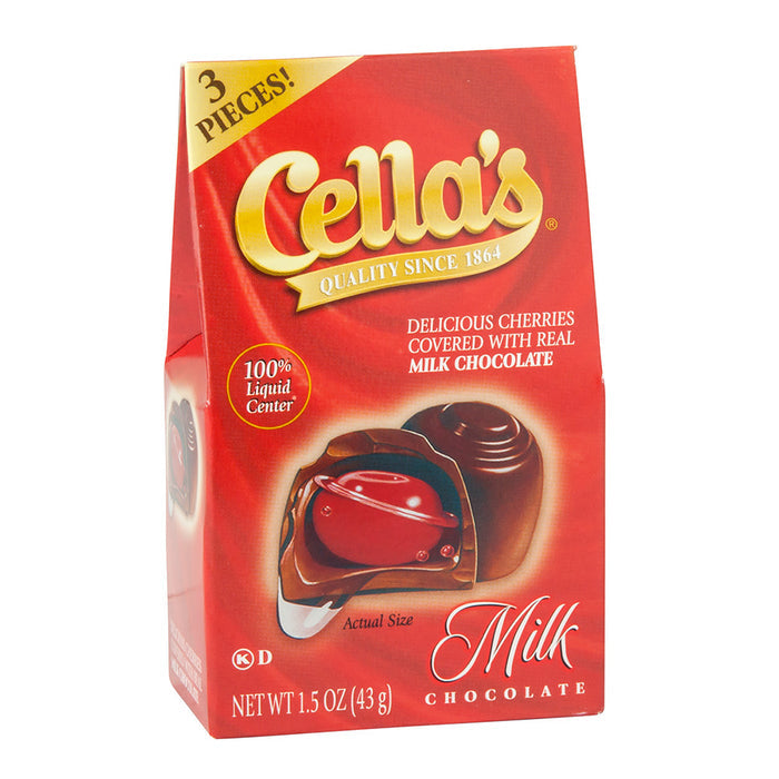 Cella's Milk Chocolate Covered Cherries Candy - 24 Count