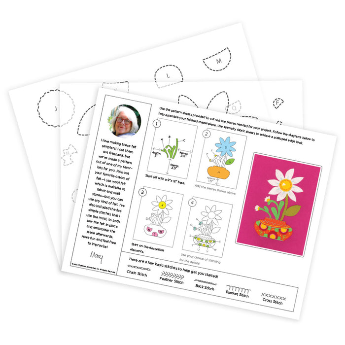 Daisy Dish Felt Kit