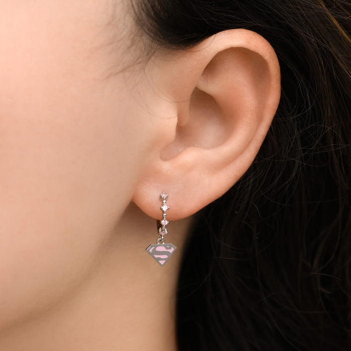 DC Supergirl Dangle Hoops