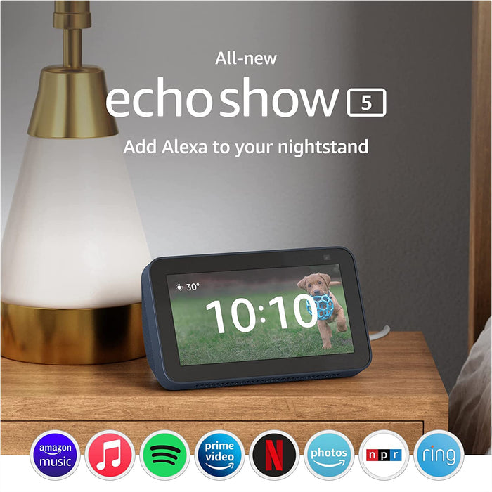 Echo Show 5 (2nd Gen, 2021 release) | Smart display with Alexa and 2 MP camera