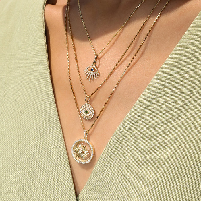 Evil Eye Sunburst Necklace