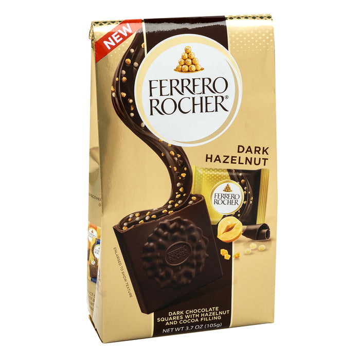 Ferrero Rocher Dark Hazelnut Square Chocolates - 6 Count