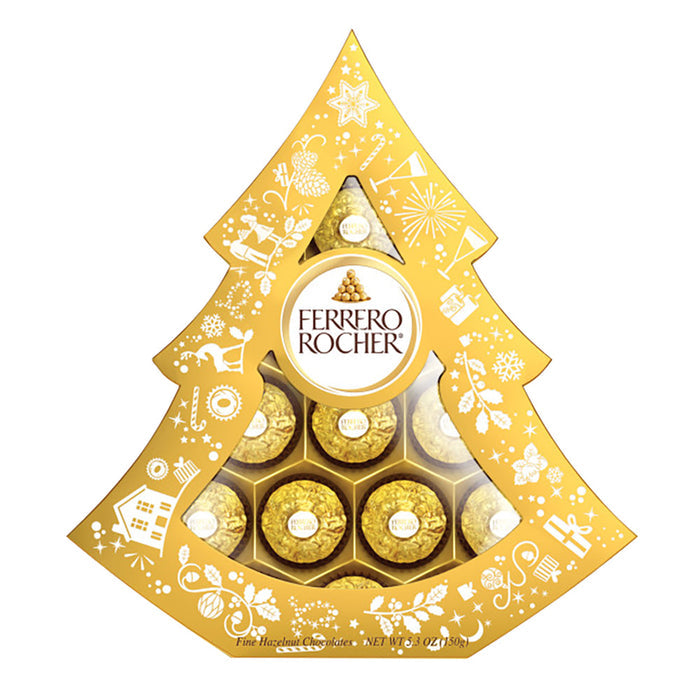 Ferrero Rocher Tree Chocolate Gift Box - 12 Count 5.3 OZ