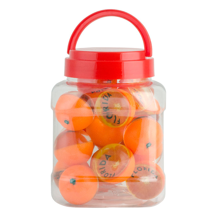 Florida Orange Bouncy Ball Toys - 20 Count Tubs