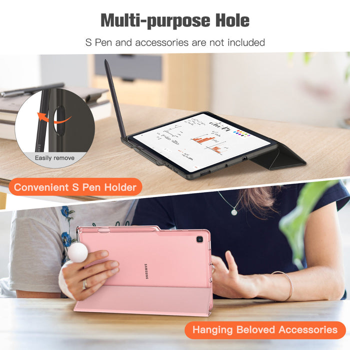 Galaxy Tab S6 Lite 2024/2022/2020 Slim Case with Translucent Frosted Back | Fintie
