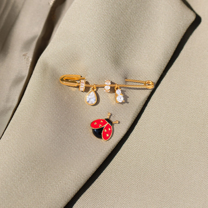 Gem Drop Brooch Pin