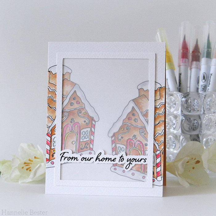 Gingerbread House Digital Stamp - Alex Syberia Designs