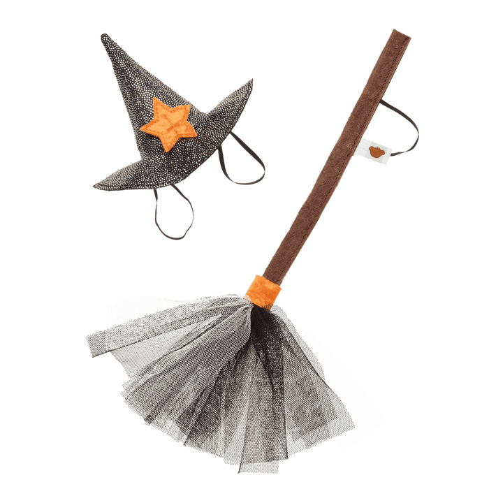Halloween Witch Hat and Dark Broom Set - Build-A-Bear Workshop Australia