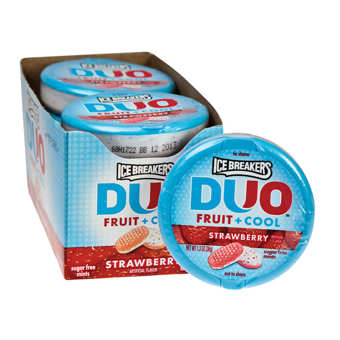 Ice Breakers Mints Strawberry Duo 1.3oz - 8ct