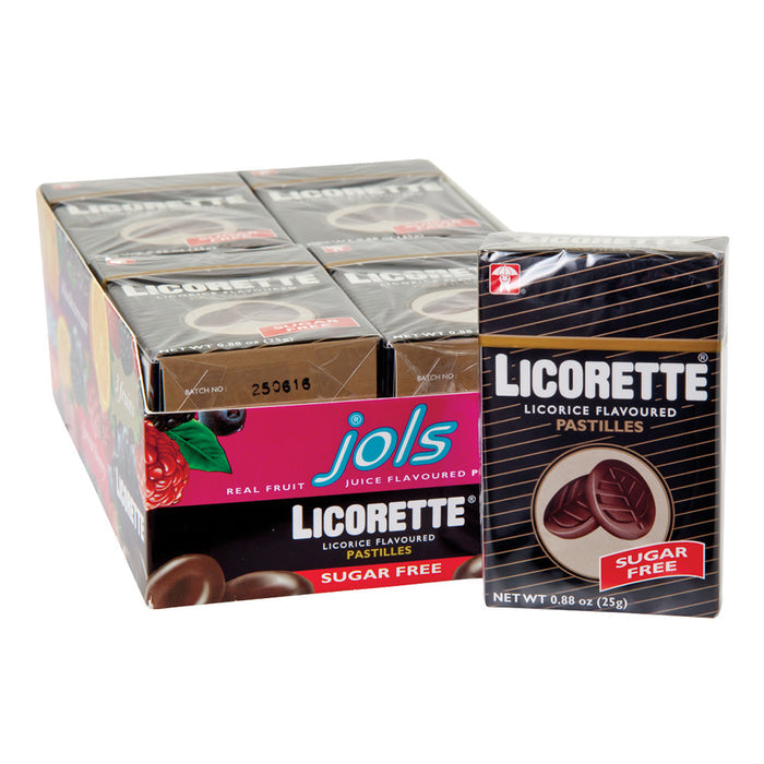 Jols Licorette Pastille Sugar Free 0.88oz Box - 12ct