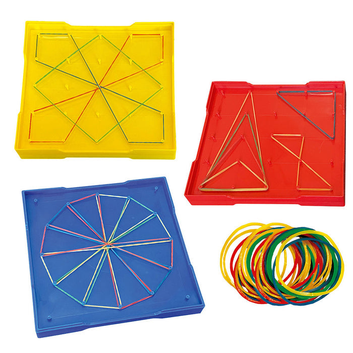 Kids First Math: Large Double-Sided Geoboard Set STEM Thames & Kosmos