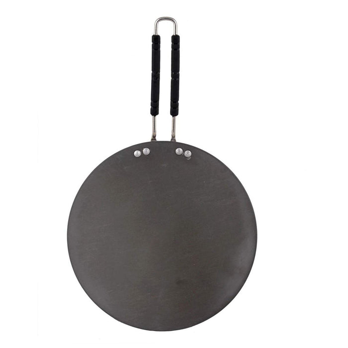 Kitchen Life 25cm Tawa Pan With Black Handle - Black