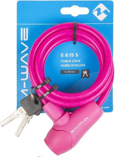 M-Wave Unisex Adult S 8.15 S Spiral Cable Lock