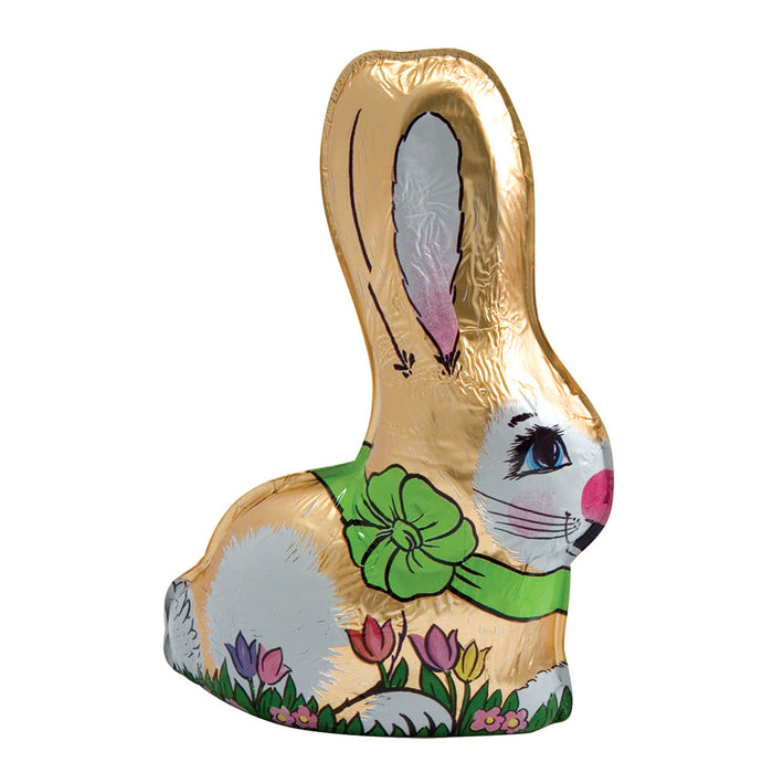 Madelaine Milk Chocolate Foiled Semi Solid Rabbit Candy - 12 Count