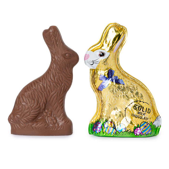 Madelaine Milk Chocolate Foiled Sitting Rabbit Candy - 48 Count