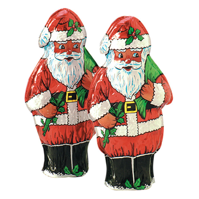 Madelaine Milk Chocolate Semi Solid Santa Candy - 12 Count