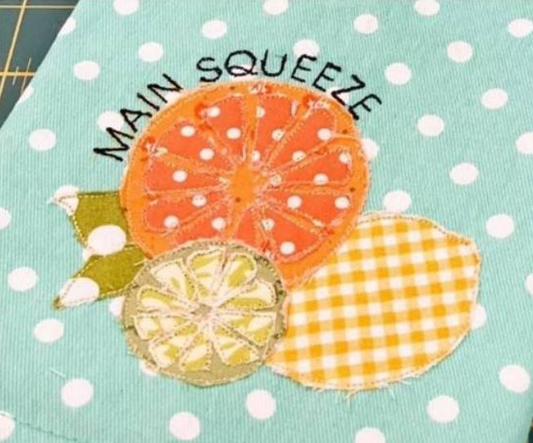 Main Squeeze Embroidery Design