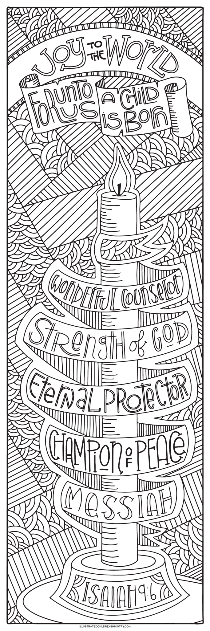 Isaiah 9:2-7 coloring poster