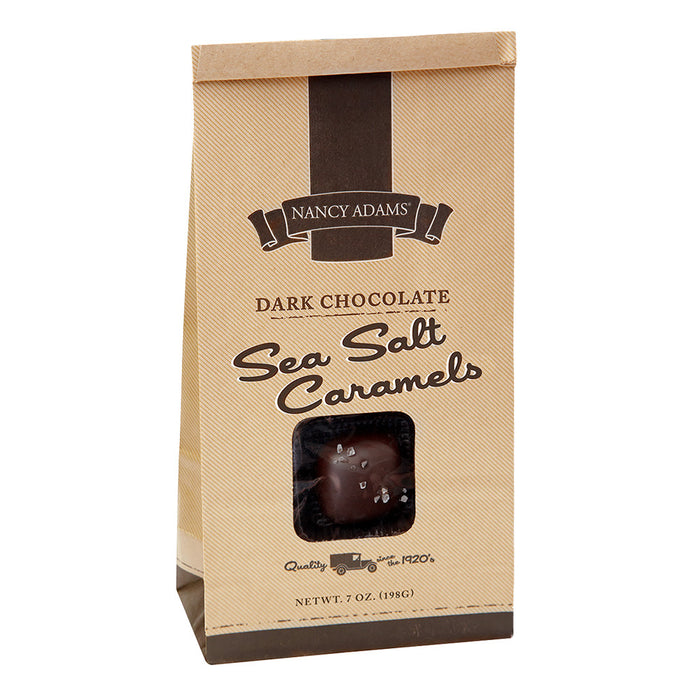 Nancy Adams Dark Chocolate Sea Salt Caramels 7oz Bag - 12ct