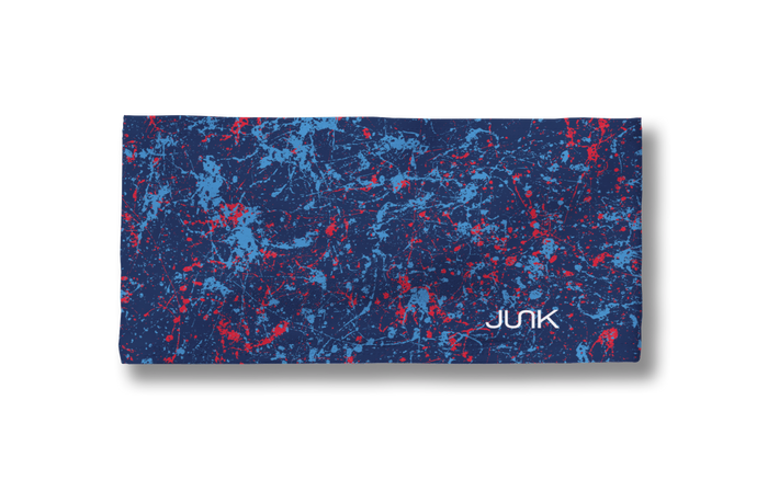 Navy Red Blue Splatter Big Bang Lite Headband - View 3
