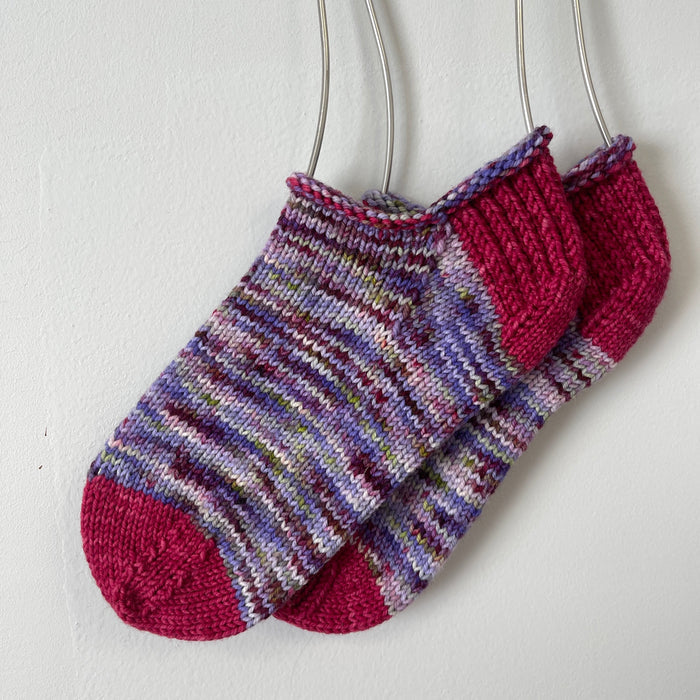 Night Bus + Amazed - Cashmino DK Sock Set for the 4 Hour Sock Pattern (sold separately)