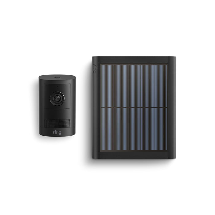 Black:Outdoor Camera 2K Solar