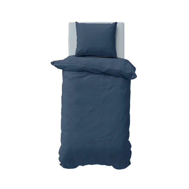 Parure de couette Nautica Solid Indigo pour une personne, 135x200 cm, 80x80 cm