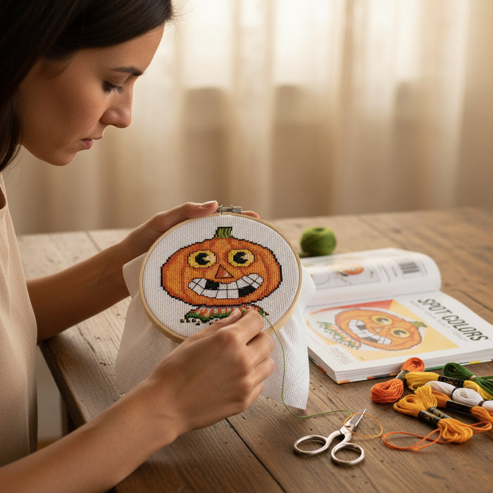 Pumpkin Counted Cross Stitch Leaflet