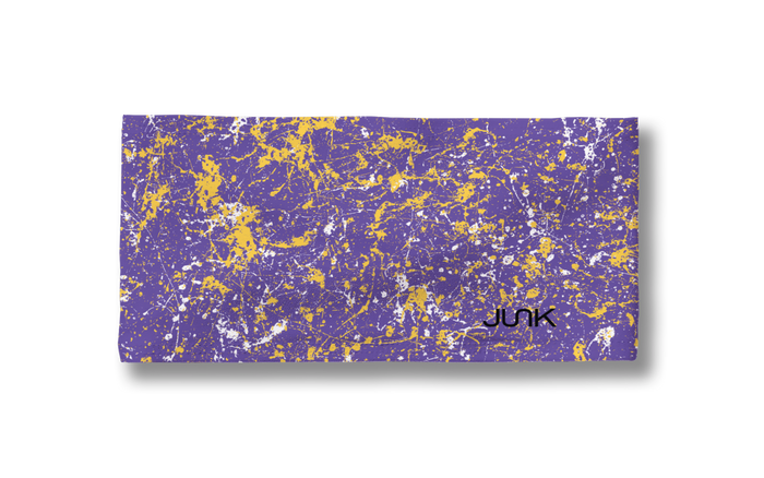 Purple Gold White Splatter Big Bang Lite Headband - View 3