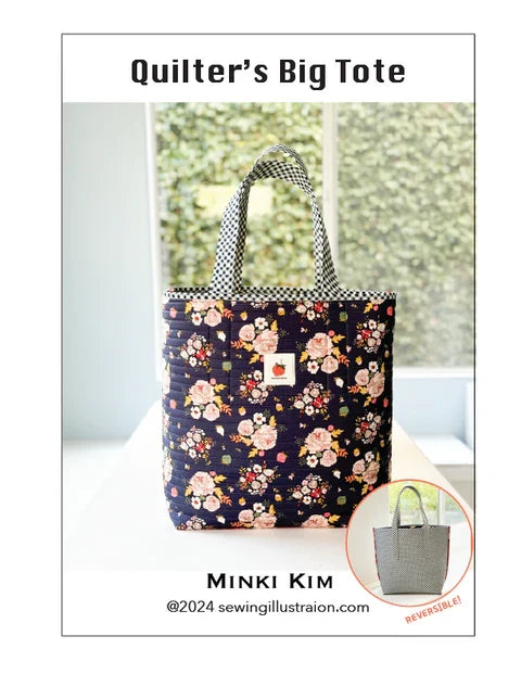 Quilter's Big Tote Pattern by Minki Kiim