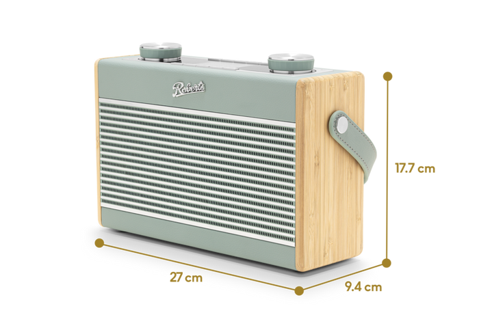 Roberts Rambler Classic DAB DAB+ FM RDS Bluetooth Radio Duck Egg Duck Egg