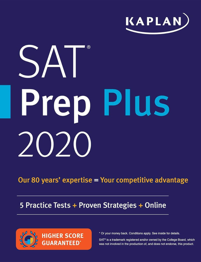 SAT Prep Plus 2020: 5 Practice Tests + Proven Strategies + Online (Kaplan Test Prep) Paperback