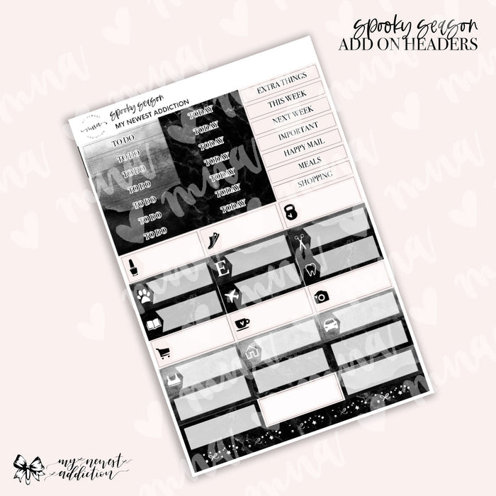 Add On Headers & Labels