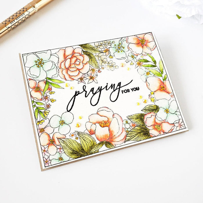 Spring Frame Card Panel Digital Stamp - Alex Syberia Designs