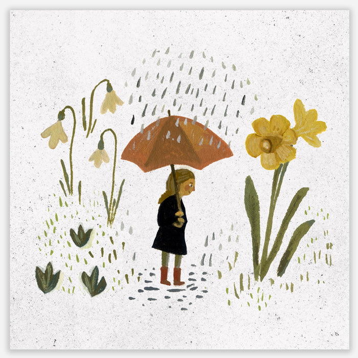 Spring Rain 7x7 print