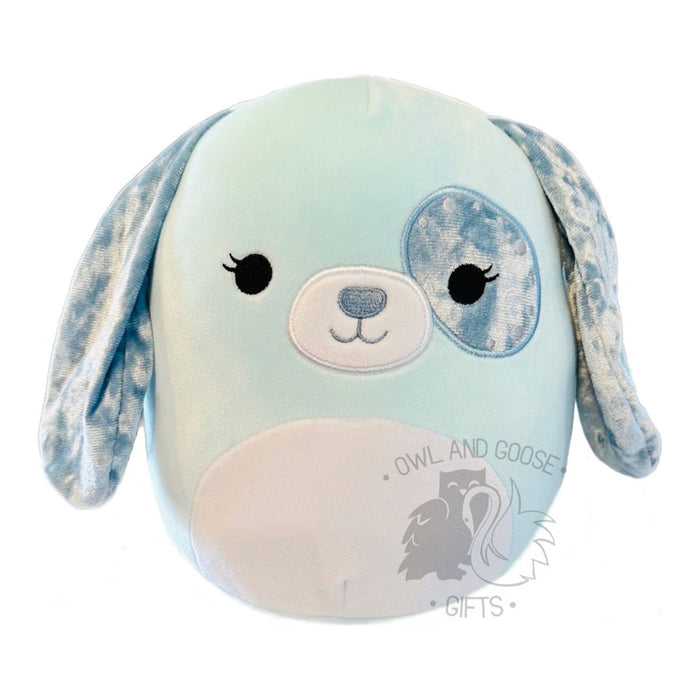 Squishmallow 12 Inch Linnea the Dog Velvet Squad Plush Toy - Owl & Goose Gifts