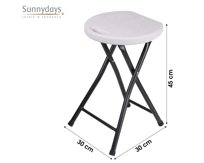 Sunnydays Folding Stool - White