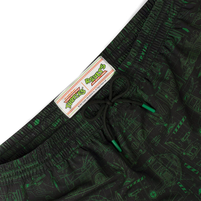 RSVLTS Nickelodeon Hybrid Shorts Teenage Mutant Ninja Turtles "Greenprints" – Hybrid Shorts Teenage Mutant Ninja Turtles "Greenprints" – Hybrid Shorts