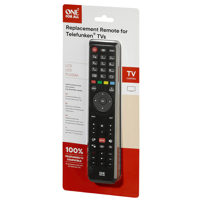EA Accessories Telefunken TV Replacement Remote Control (Vestel TV's) – view 4