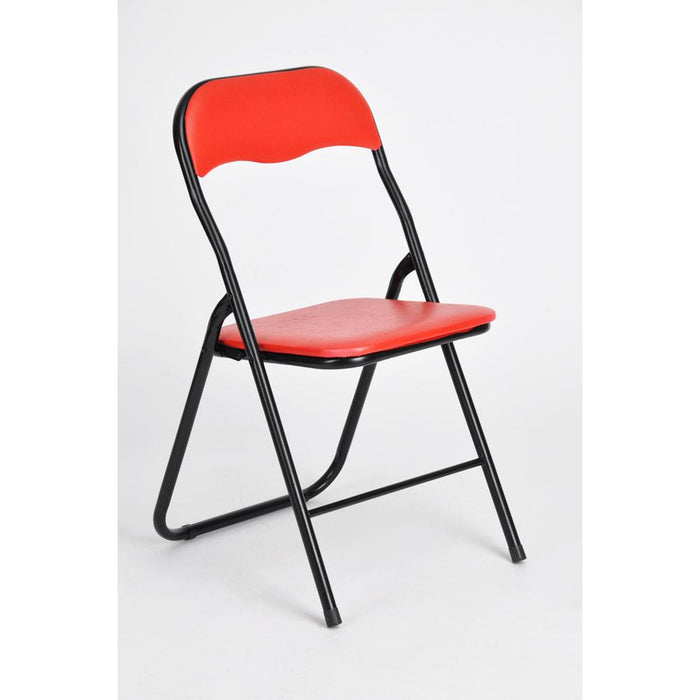 The Garden Collection Folding Padded Chair - Red