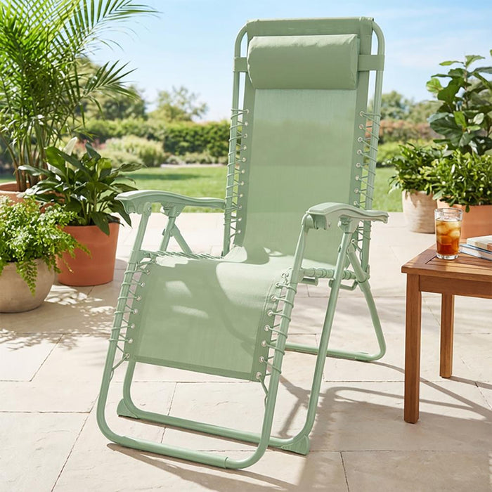 The Garden Collection Zero Gravity Relaxing Chair - Light Green